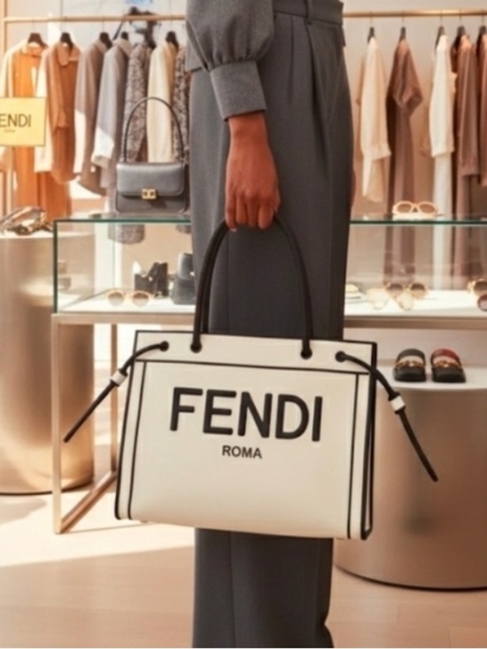 Fendi Handbags - Fendi Large Roma Lea Tote Bag